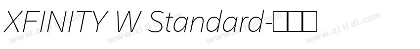 XFINITY W Standard字体转换 XFINITY W Standard字体转换